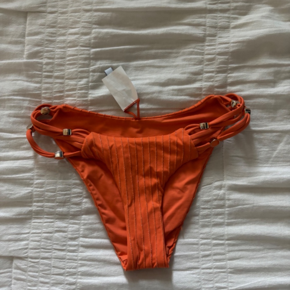 orange beaded bikini - Picture 4 of 9